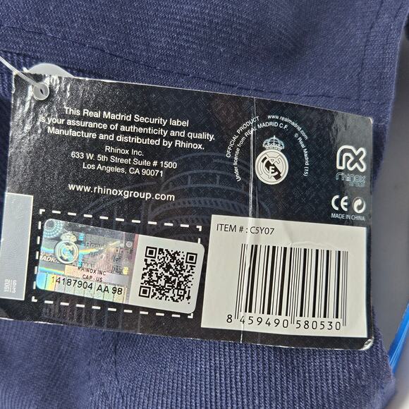 Real Madrid Football Team Hat Cap Mens Snapback Adjustable Embroidered Blue NWT - Picture 11 of 13